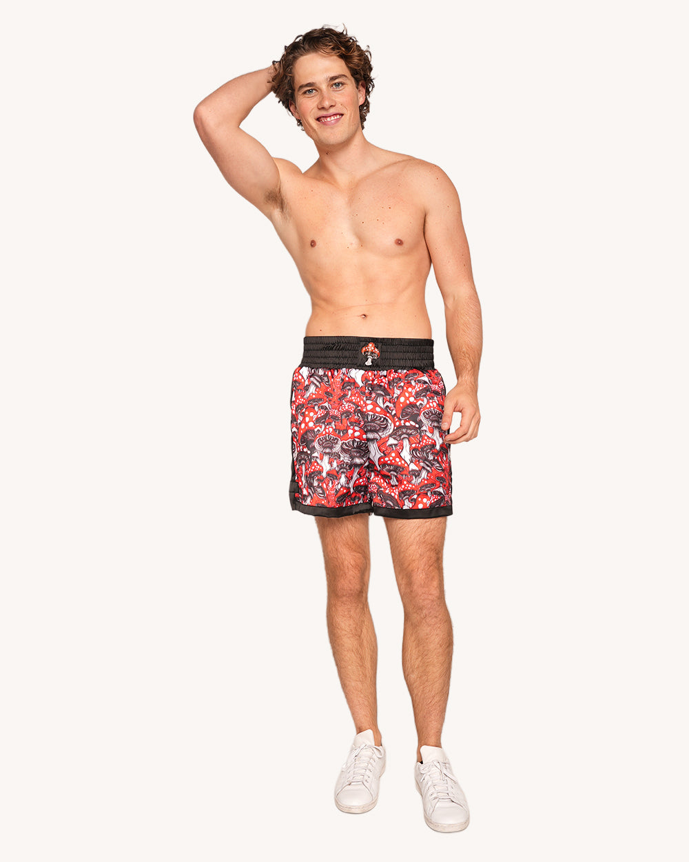 Secret of Life Mushroom Unisex Boxing Shorts - Image 3