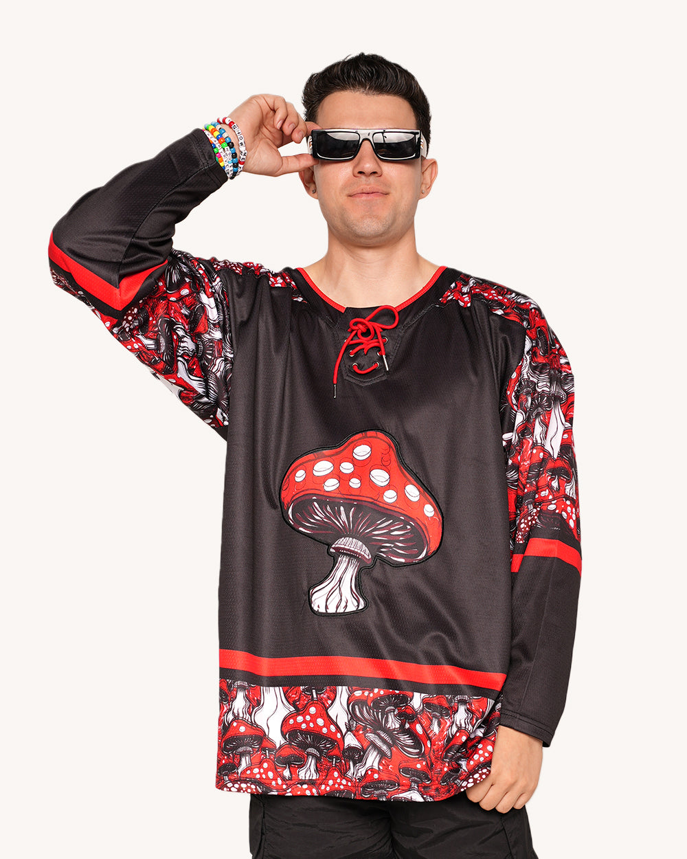 Secret of Life Mushroom Unisex Hockey Jersey-Men