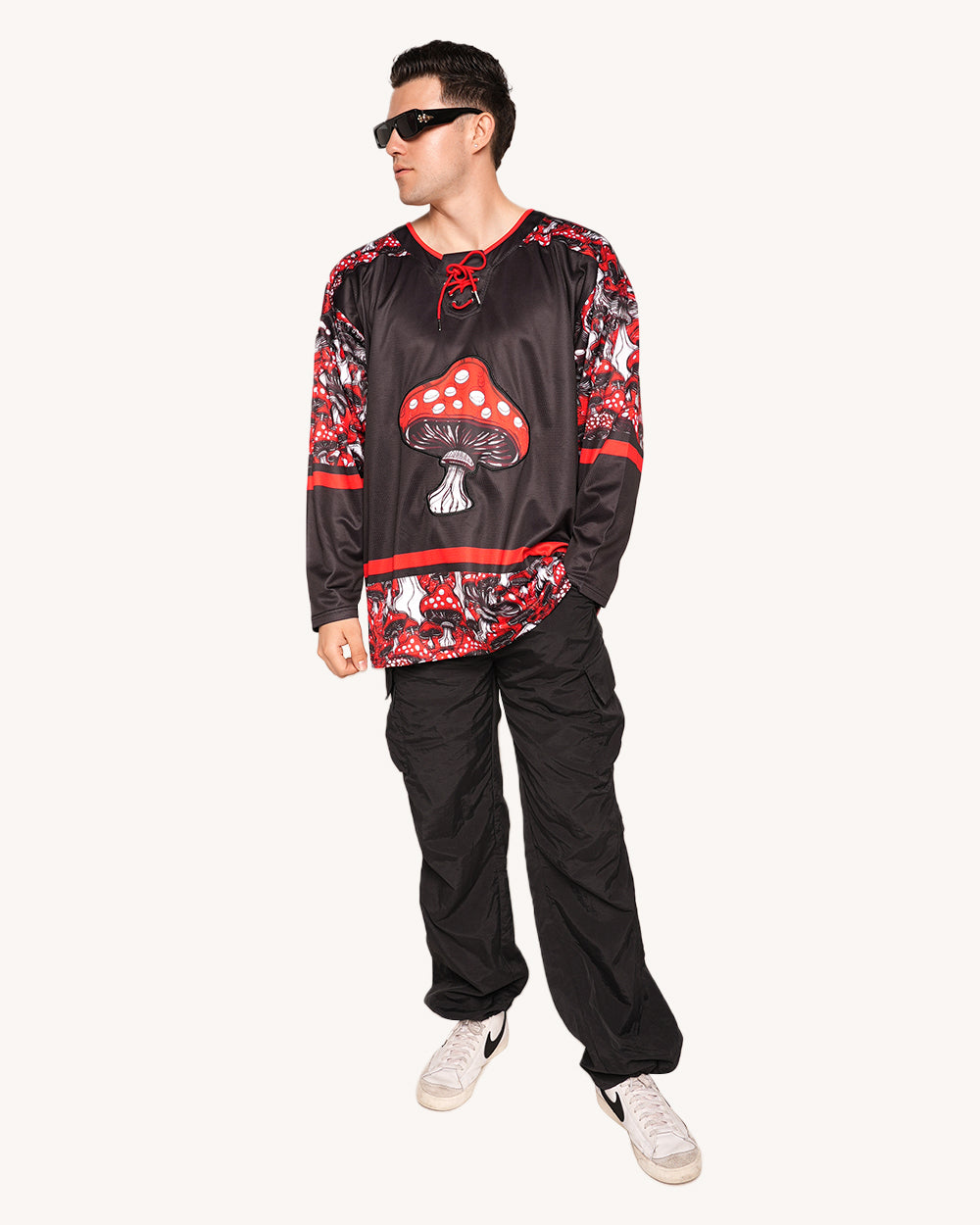 Secret of Life Mushroom Unisex Hockey Jersey-Men