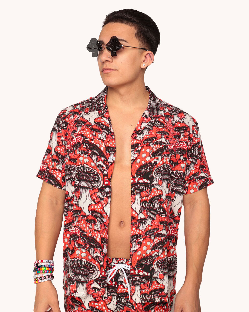 Secret of Life Mushroom Camp Shirt-Men