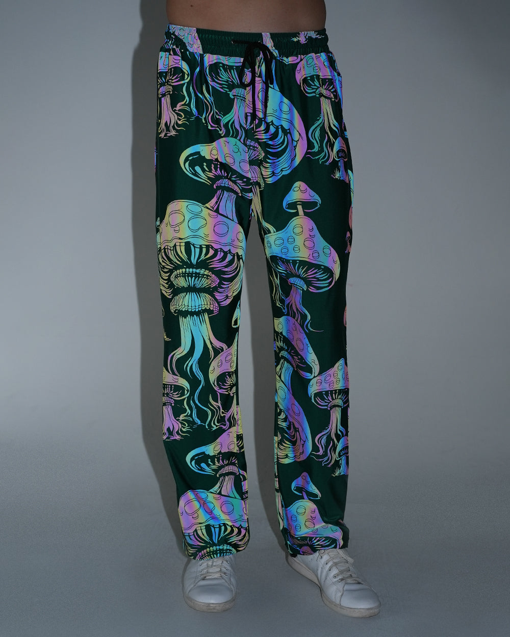 Secret of Life Mushroom Green Reflective Harem Pants - Image 35896557404343