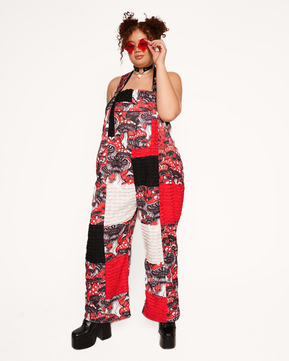 Secret of Life Mushroom Unisex Overalls - Image 31922318442679