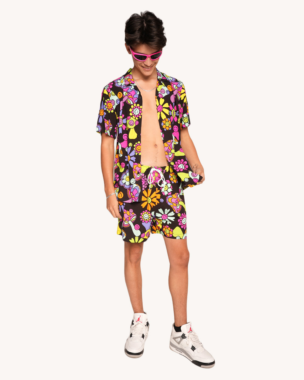 Shroom Bloom Camp Shorts-Men