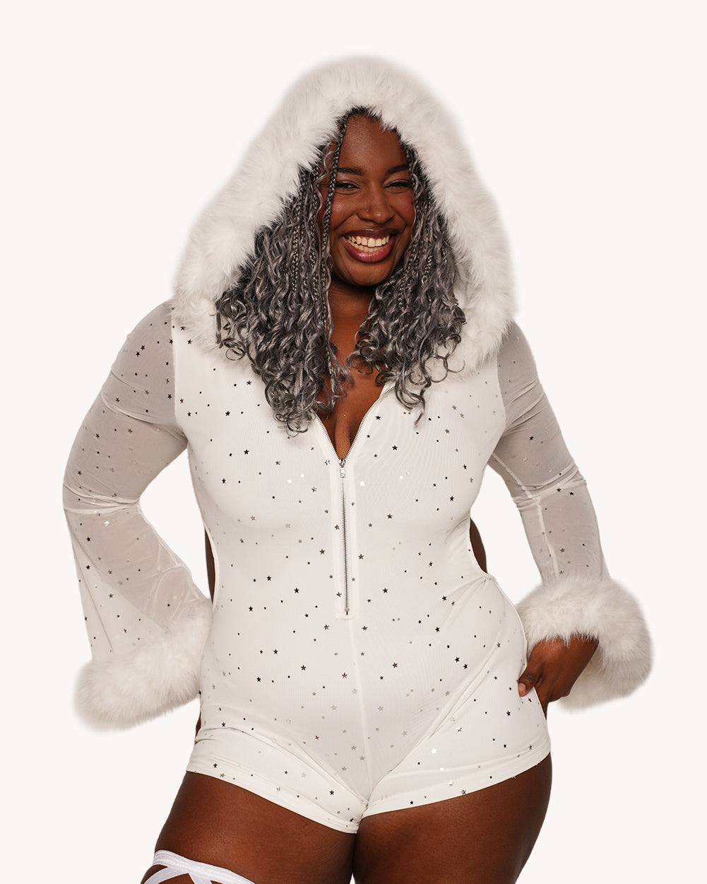 Skybound Hooded Romper - Image 38397529227447