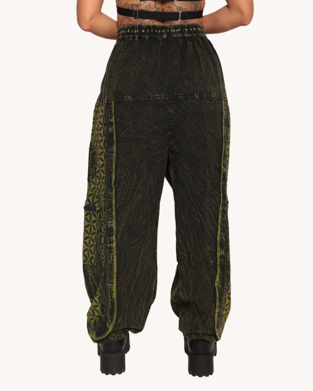 Smokey Sage Unisex Harem Pants - Image 1
