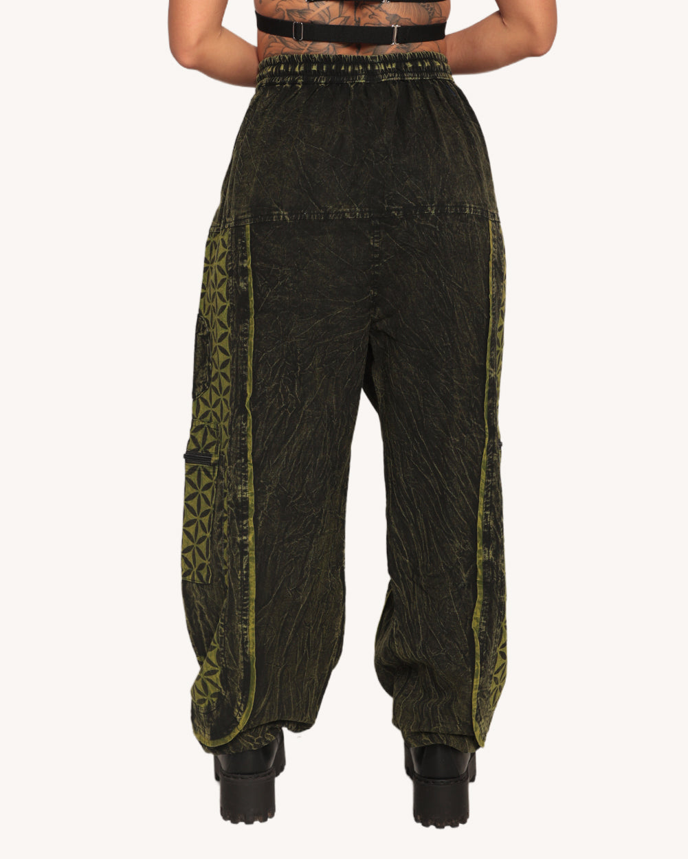 Smokey Sage Unisex Harem Pants - Image 34494231937207