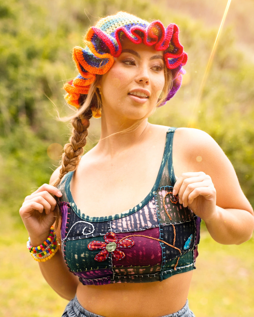 Soft Steps at Sunbreak Flower Crop Top - Image 34572791939255