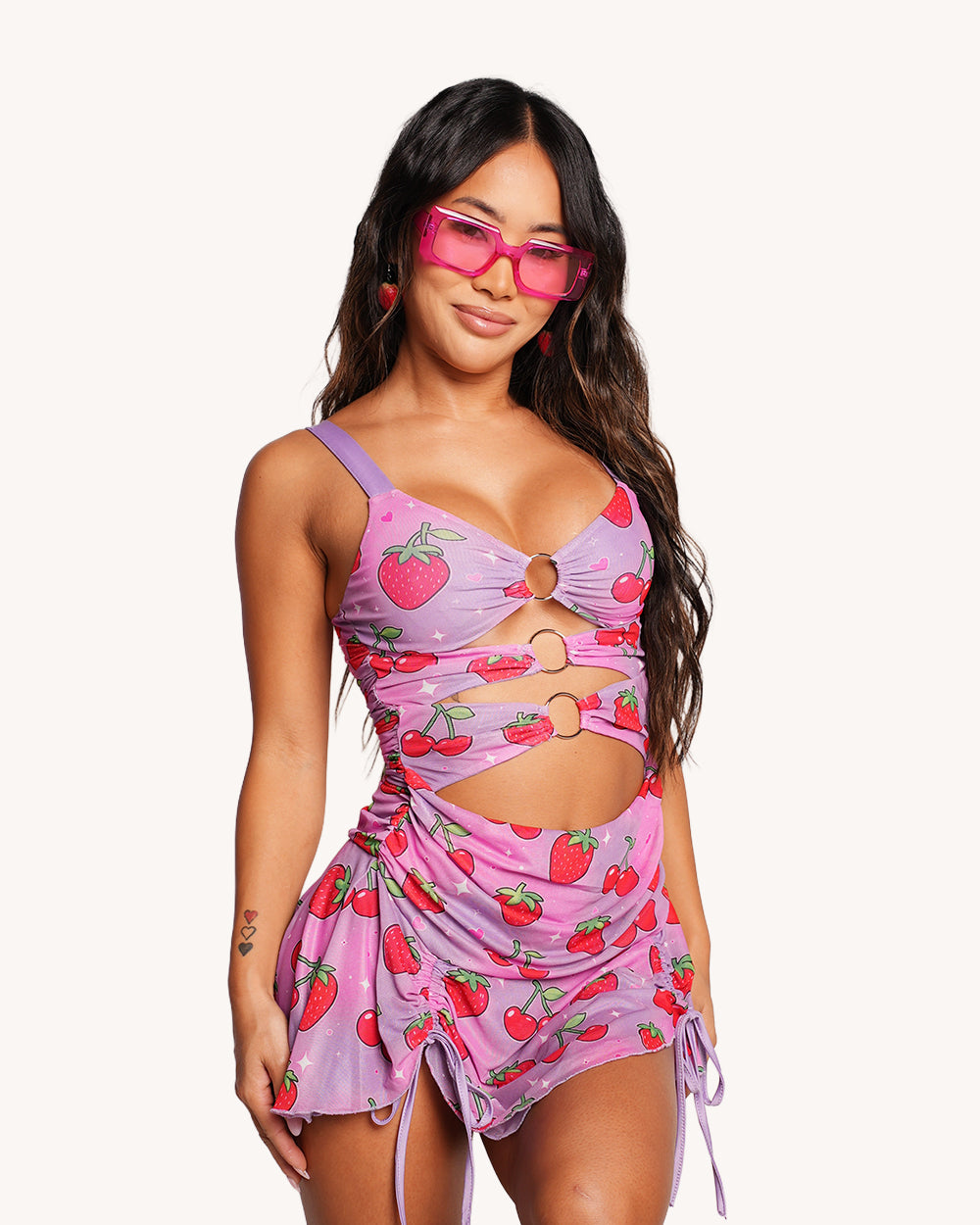 Strawberry Swing Mini Dress - Image 37232163979447