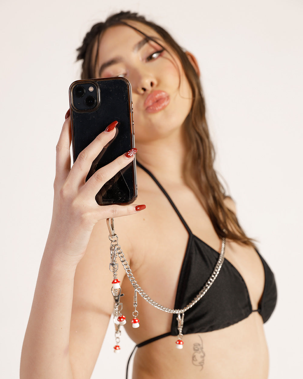 Mushroom Paradise Crossbody Chain Phone Strap - Image 31883801788599