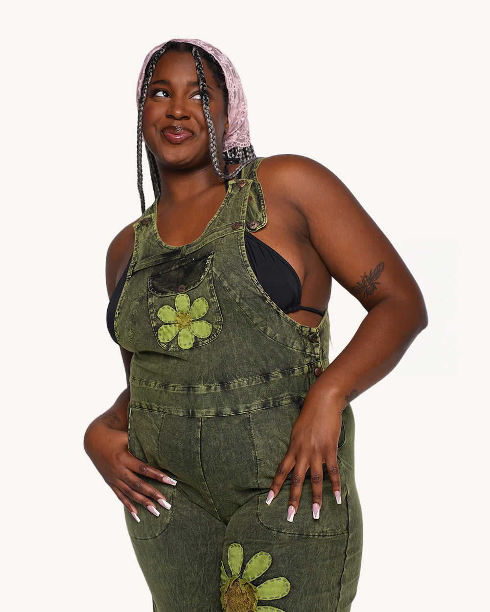 Sunflower State of Mind Overalls - Green - Image 35864785944759