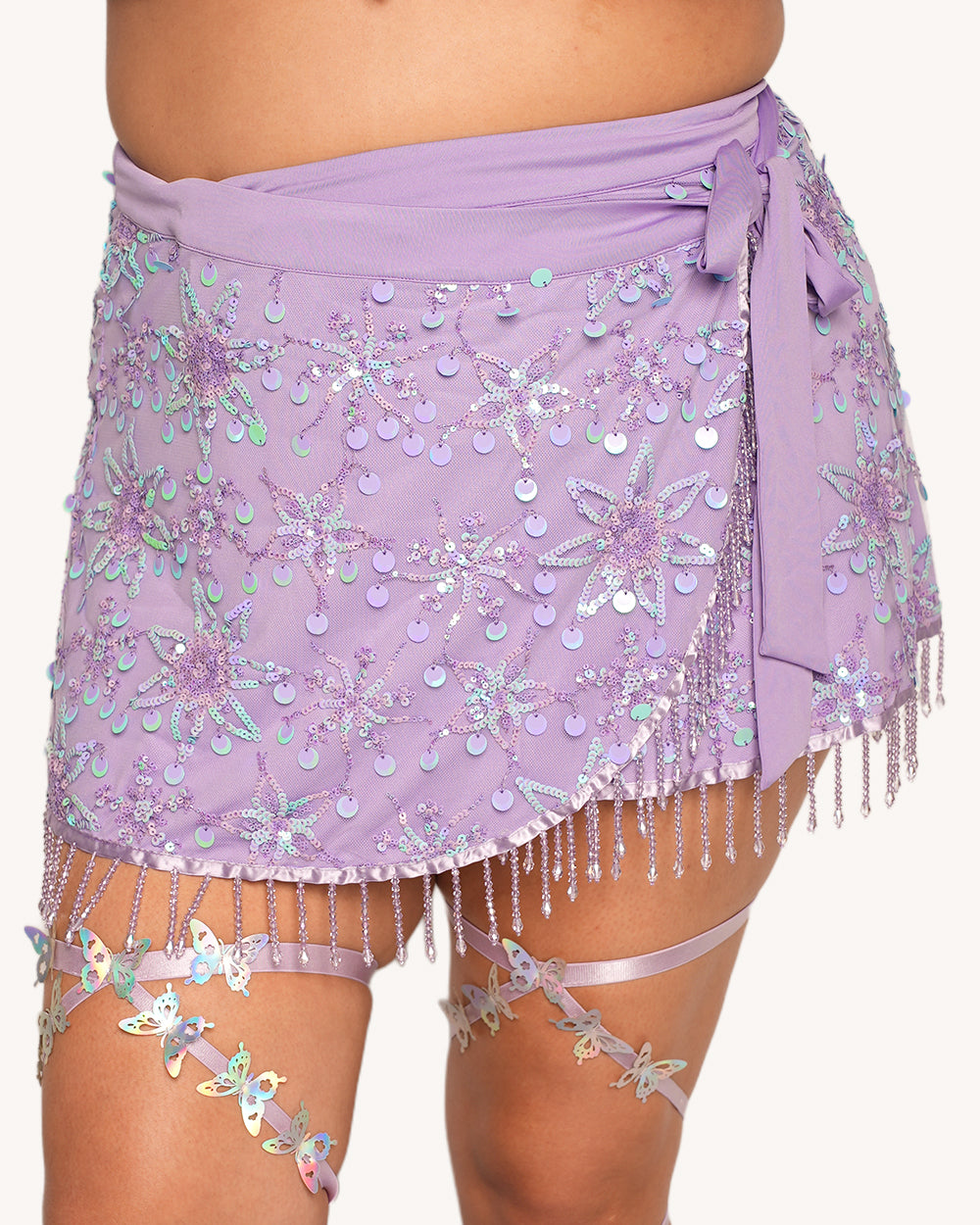 Sweet Serenade Tie Wrap Skirt - Image 4