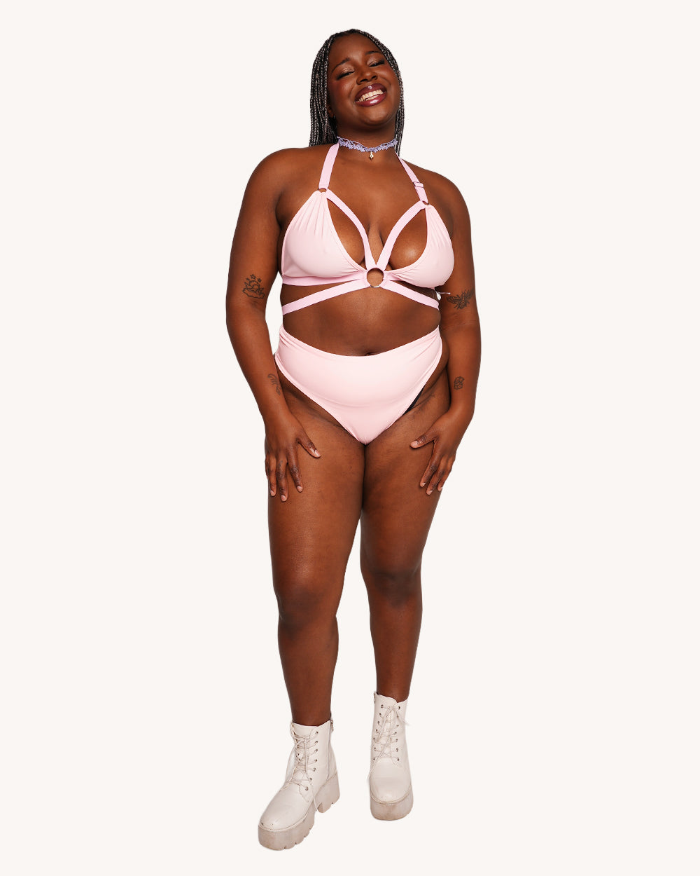 Sweet 'n' Spicy 2 Piece Set - Baby Pink - Image 2