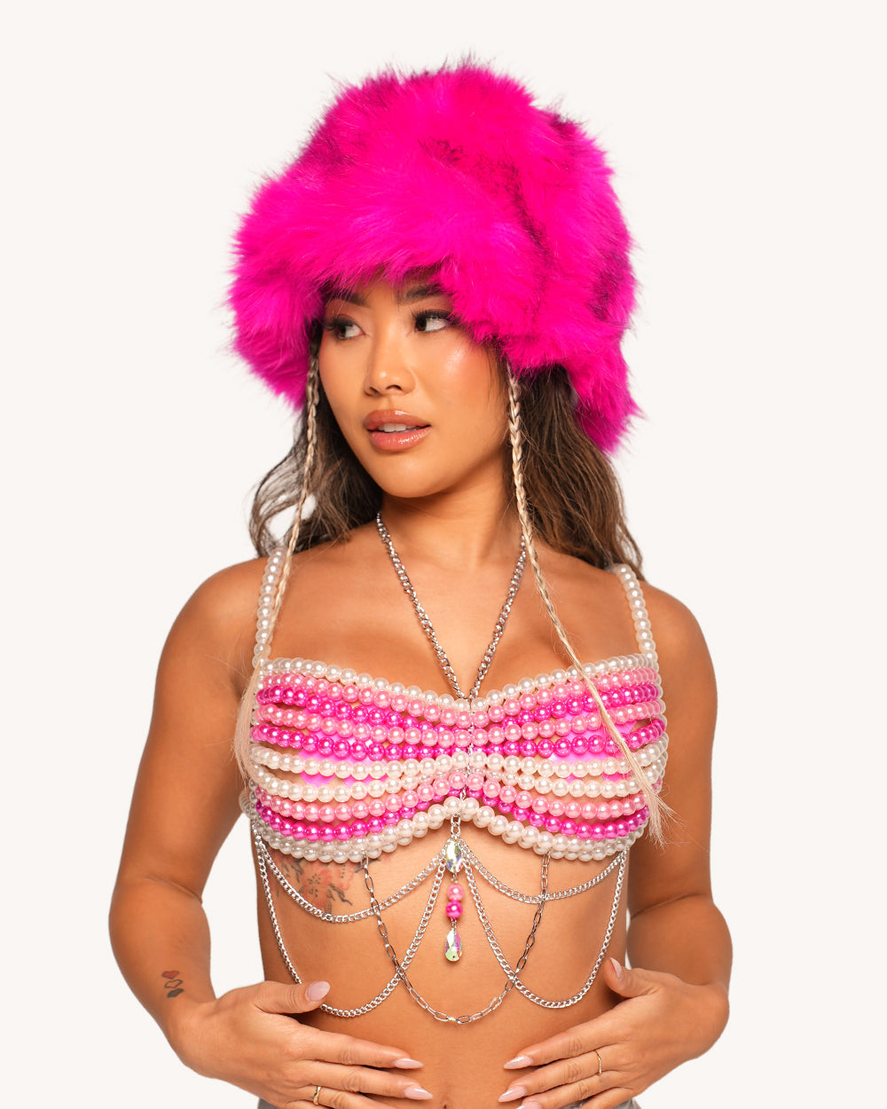 Seashell Sweetheart Pearl Chain Top - Image 36343327359159