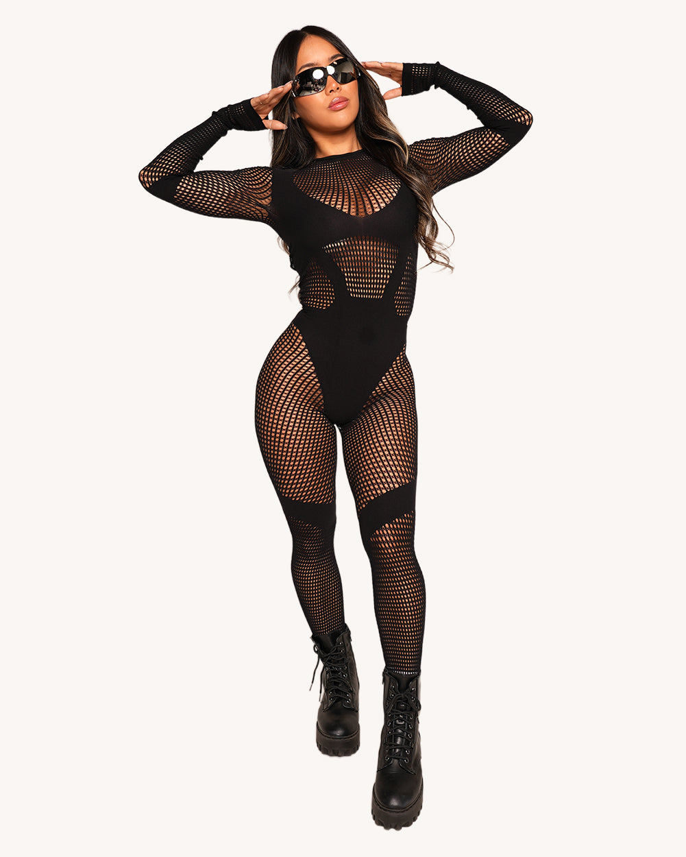 Techno Brat Long-Sleeve Jumpsuit - Image 34017117012151
