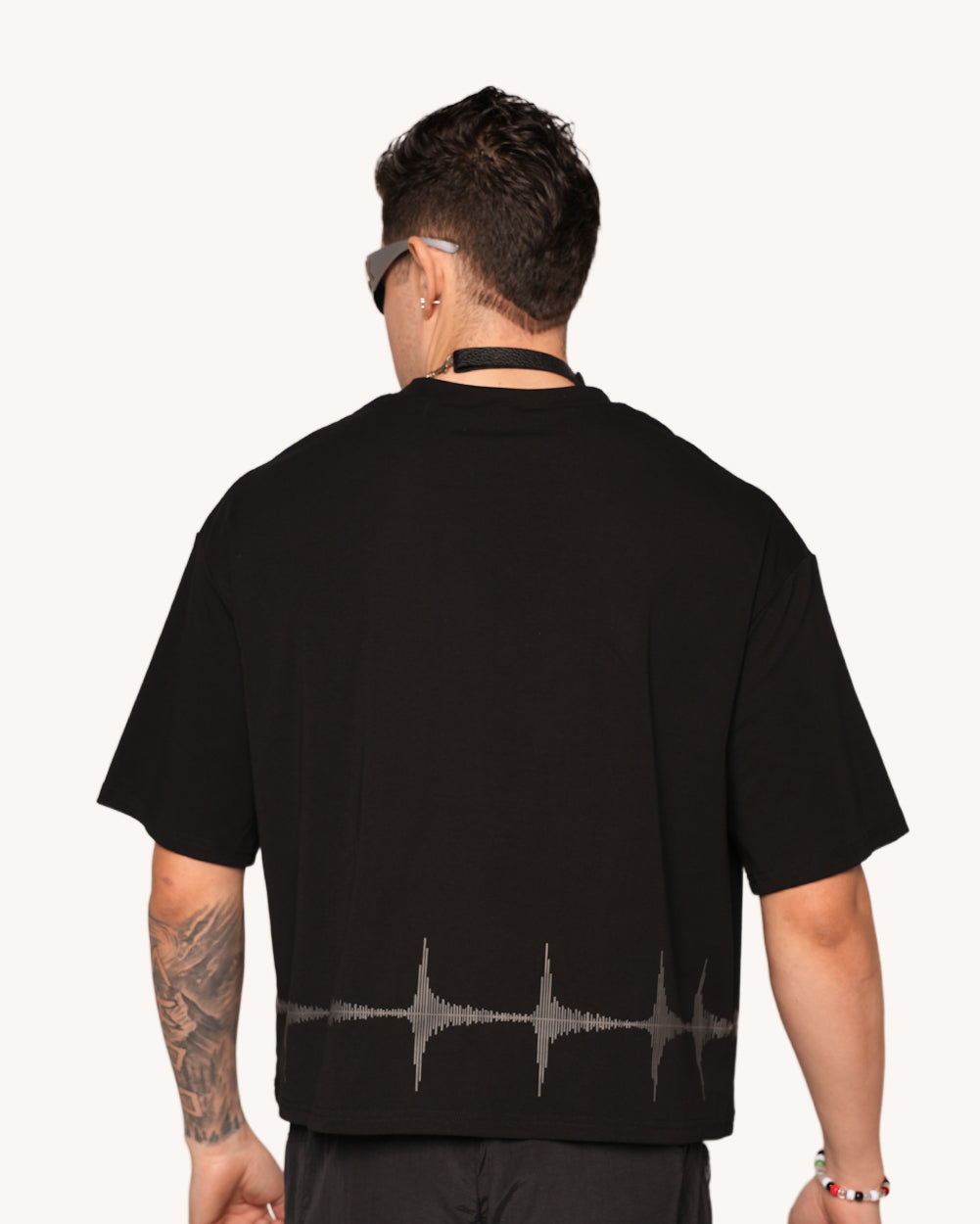 Techno Soul Graphic Oversized Tee-Men