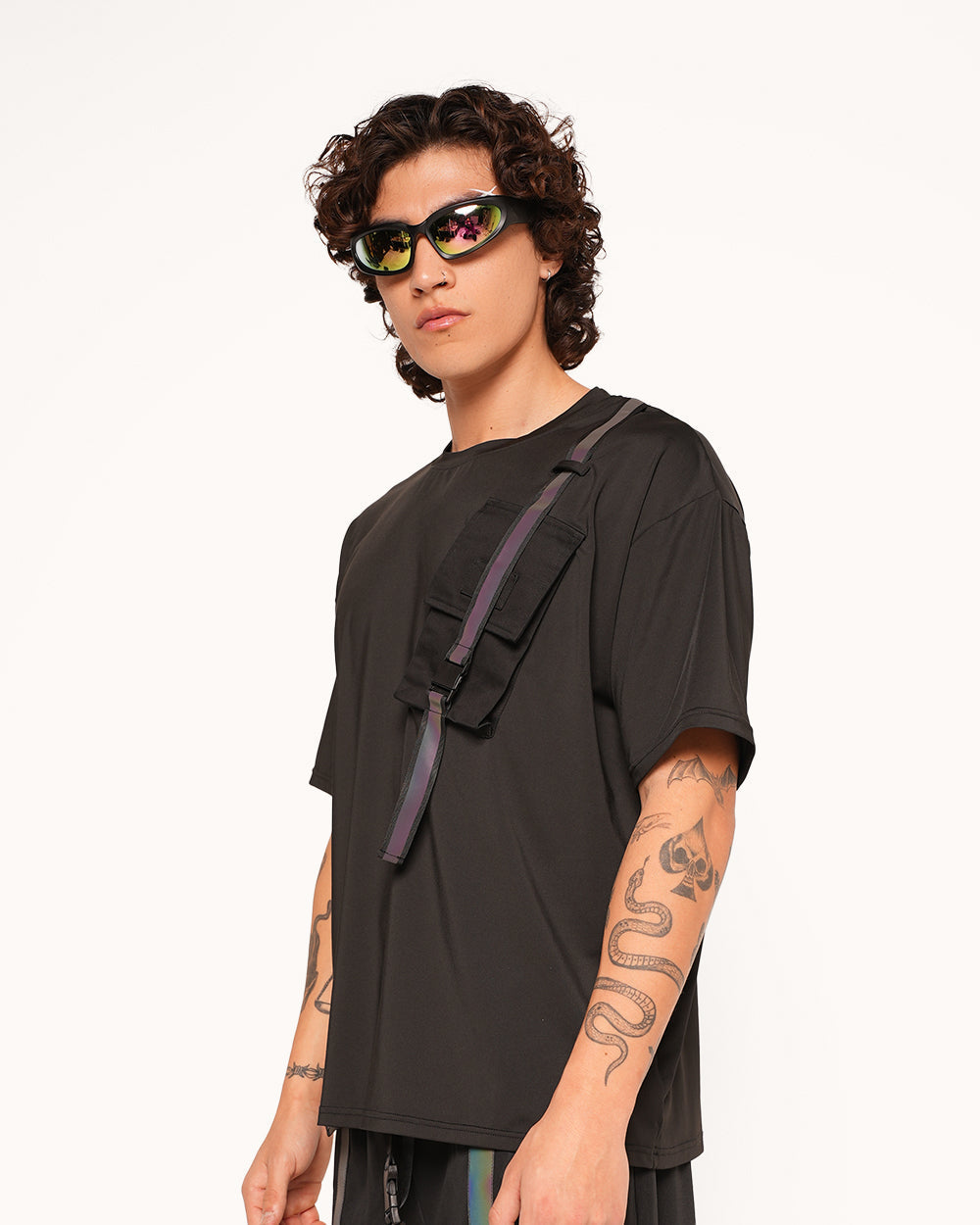 Thunder Flash Rainbow Reflective Men's Tee - Image 5