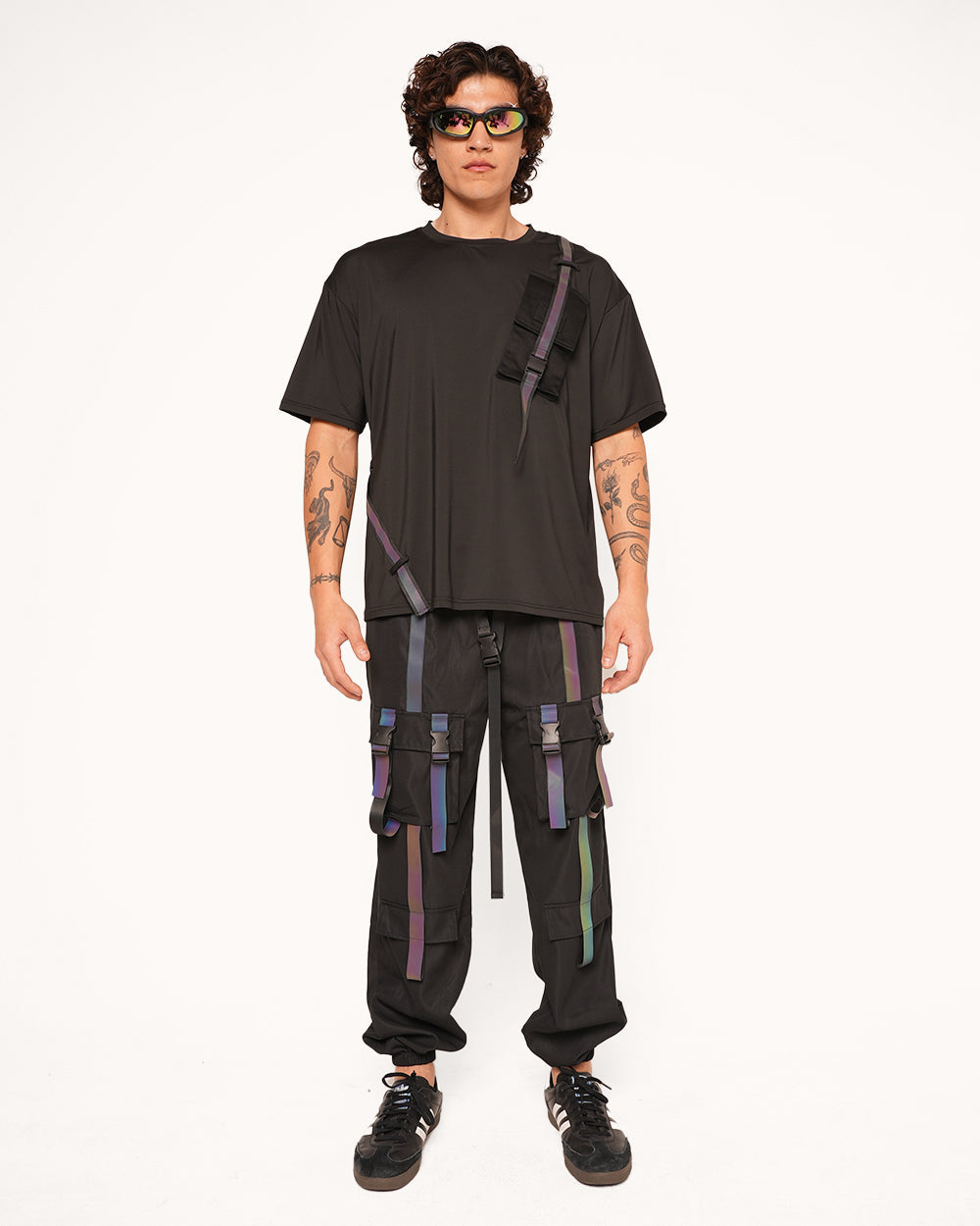 Thunder Flash Rainbow Reflective Men's Tee - Image 6