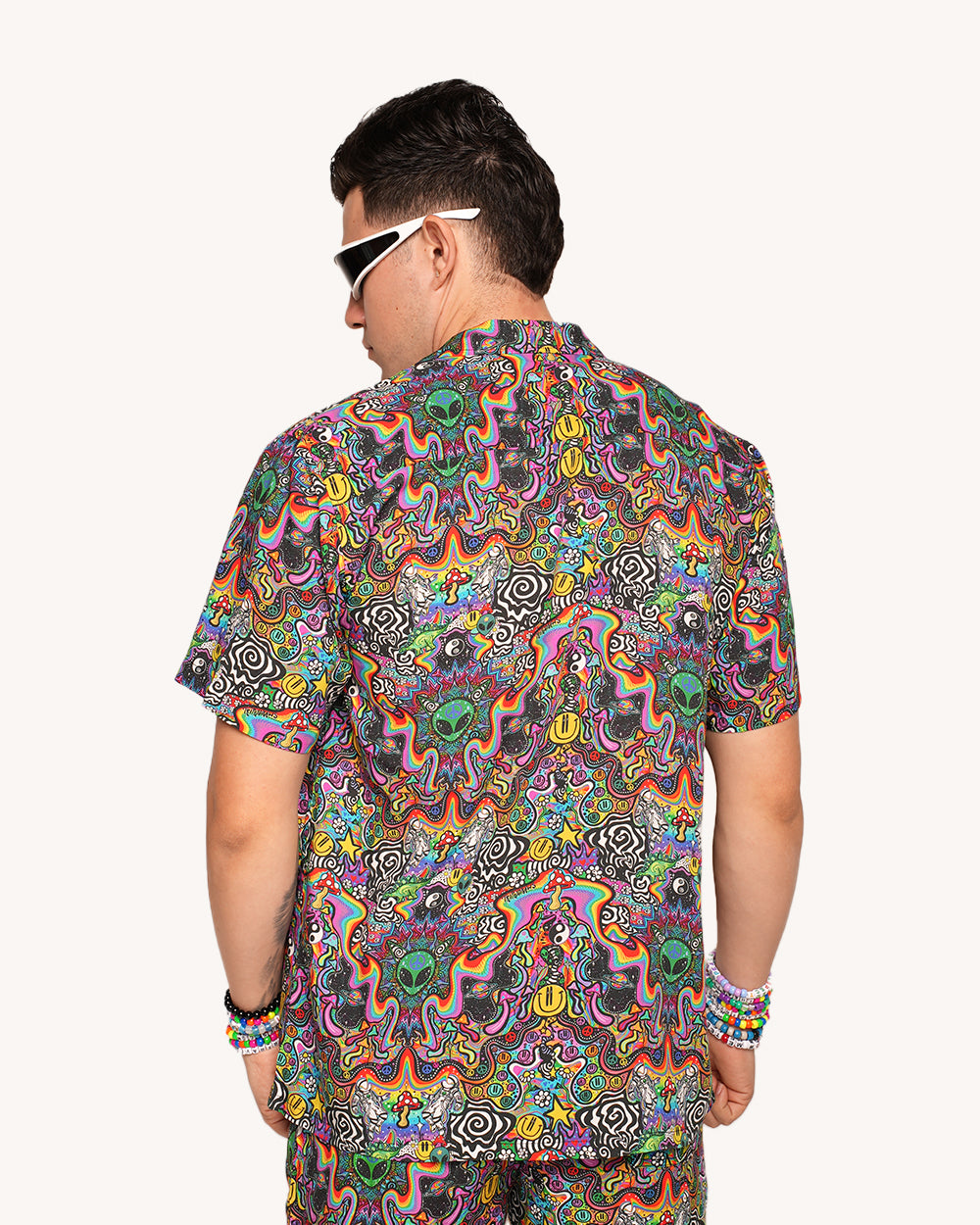 Trippydraws x iHR Funky Mind Camp Shirt-Men