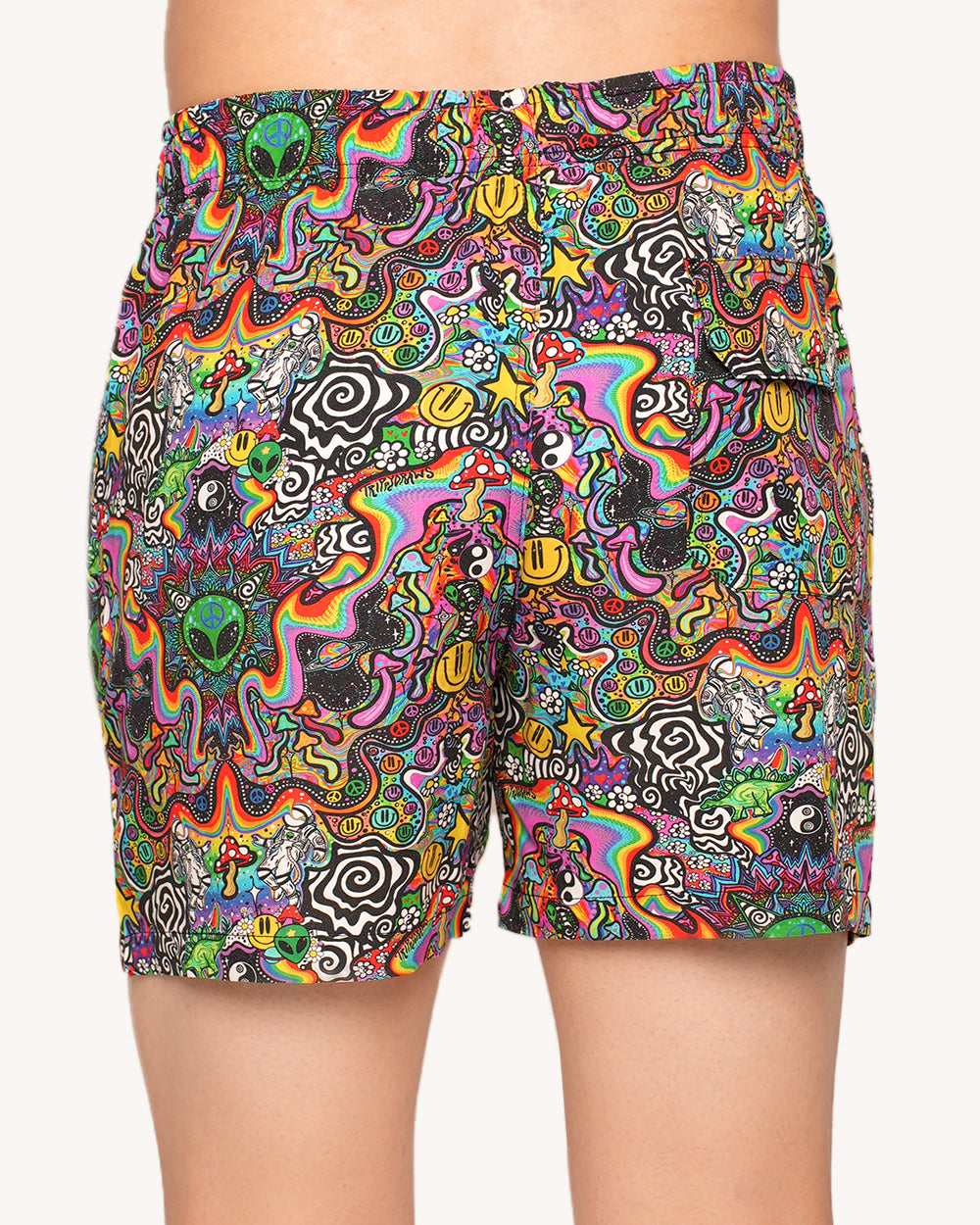 Trippydraws x iHR Funky Mind Camp Shorts-Men