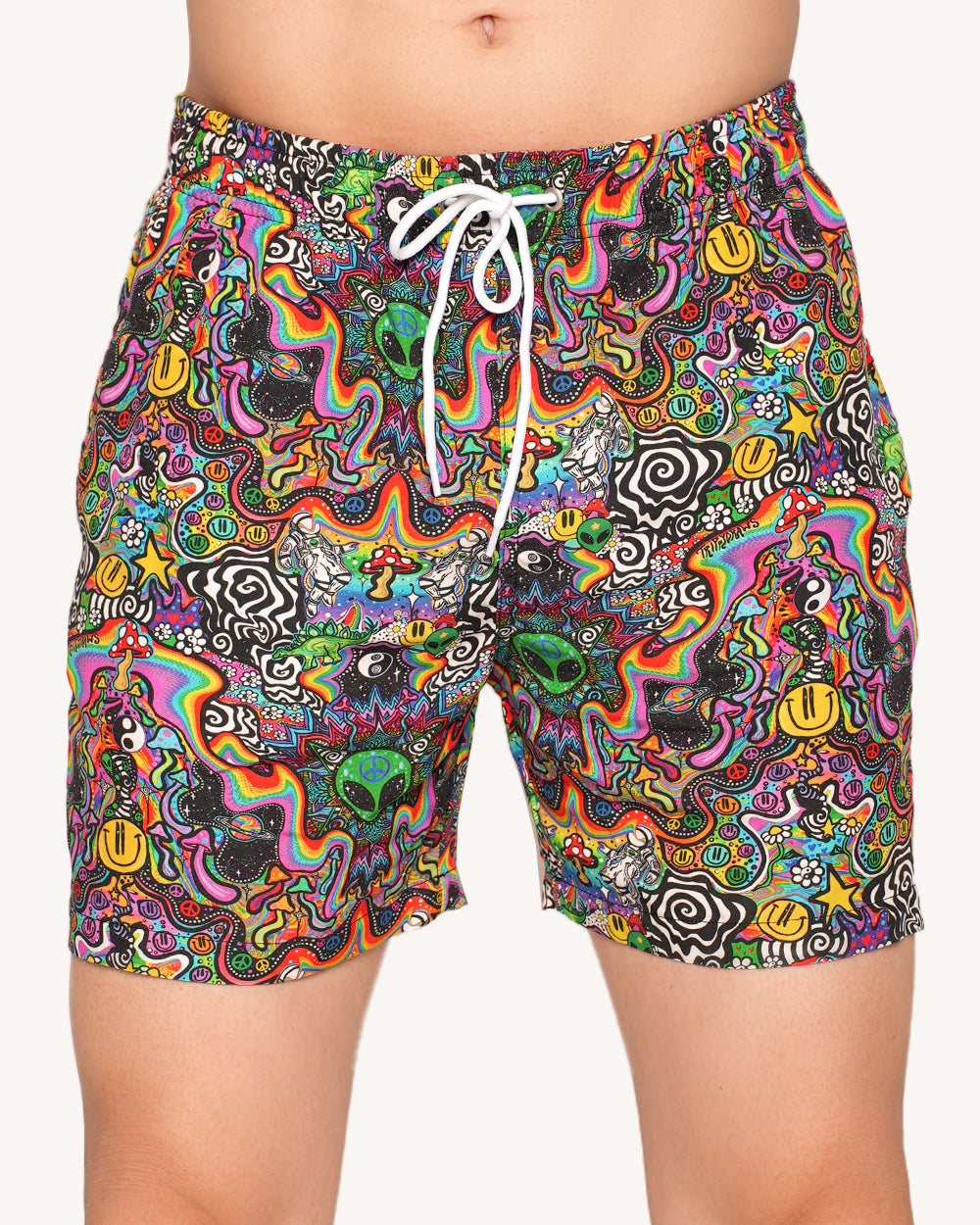 Trippydraws x iHR Funky Mind Camp Shorts-Men