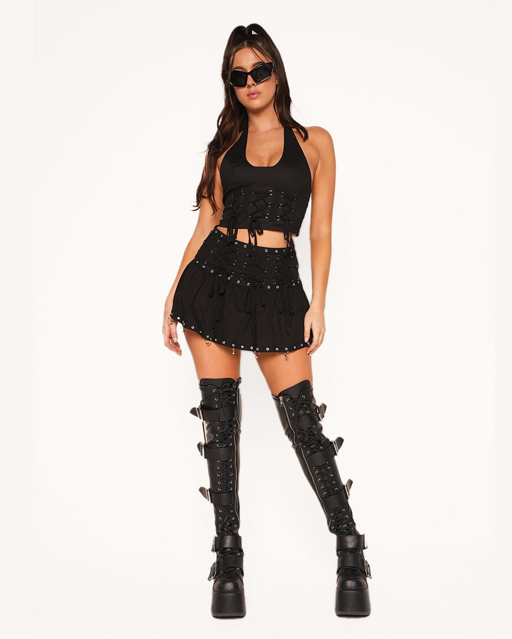 Try To Keep Up Mini Skirt - Image 32153964576951