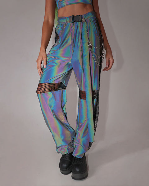 Chaos Commander Reflective Unisex Wide Leg Pants – iHeartRaves