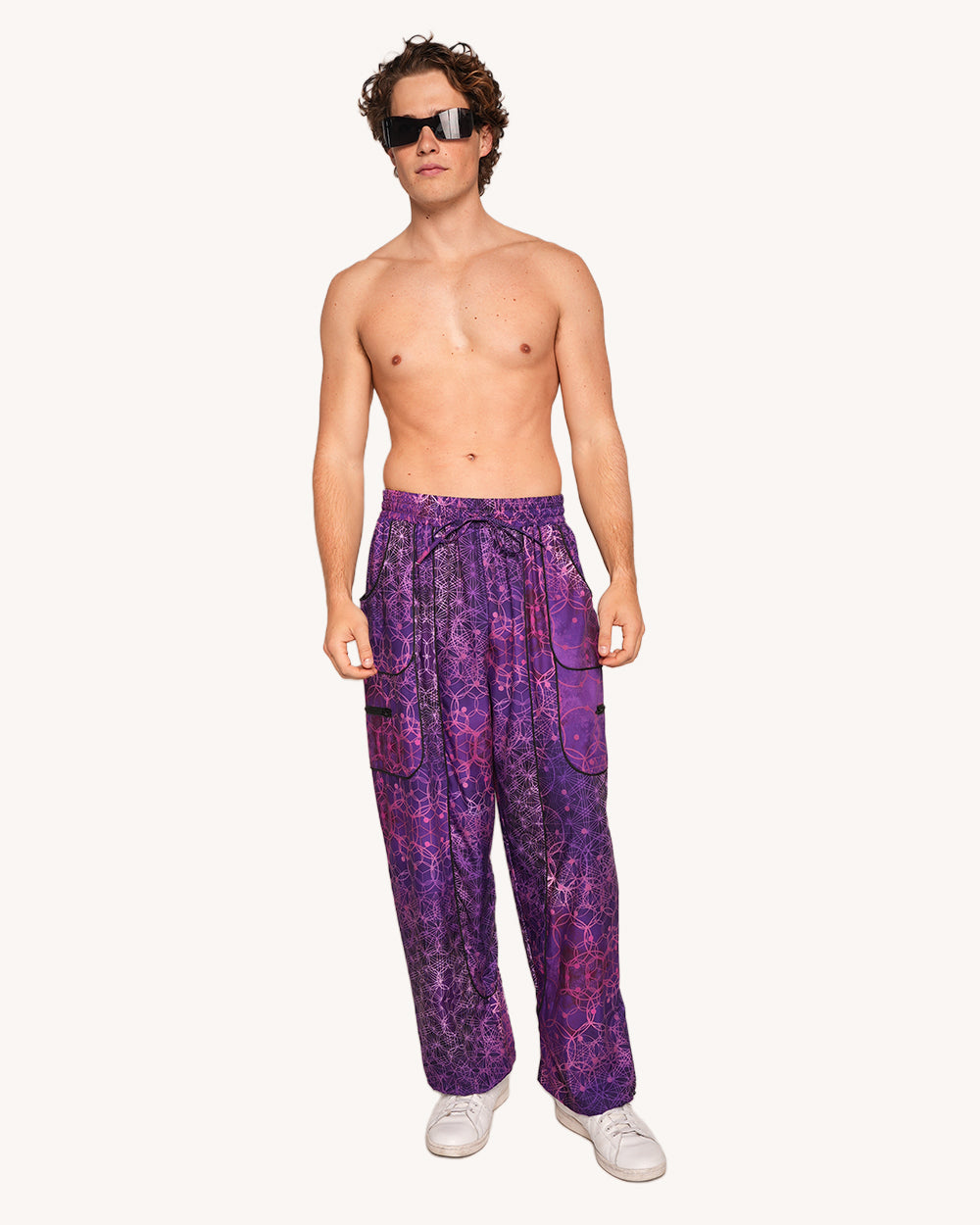 Violet Vibrations Harem Pants-Men