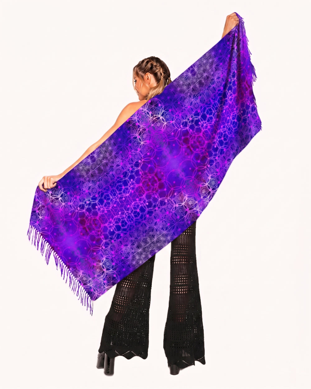 Violet Vibrations Pashmina - Image 35297763328183