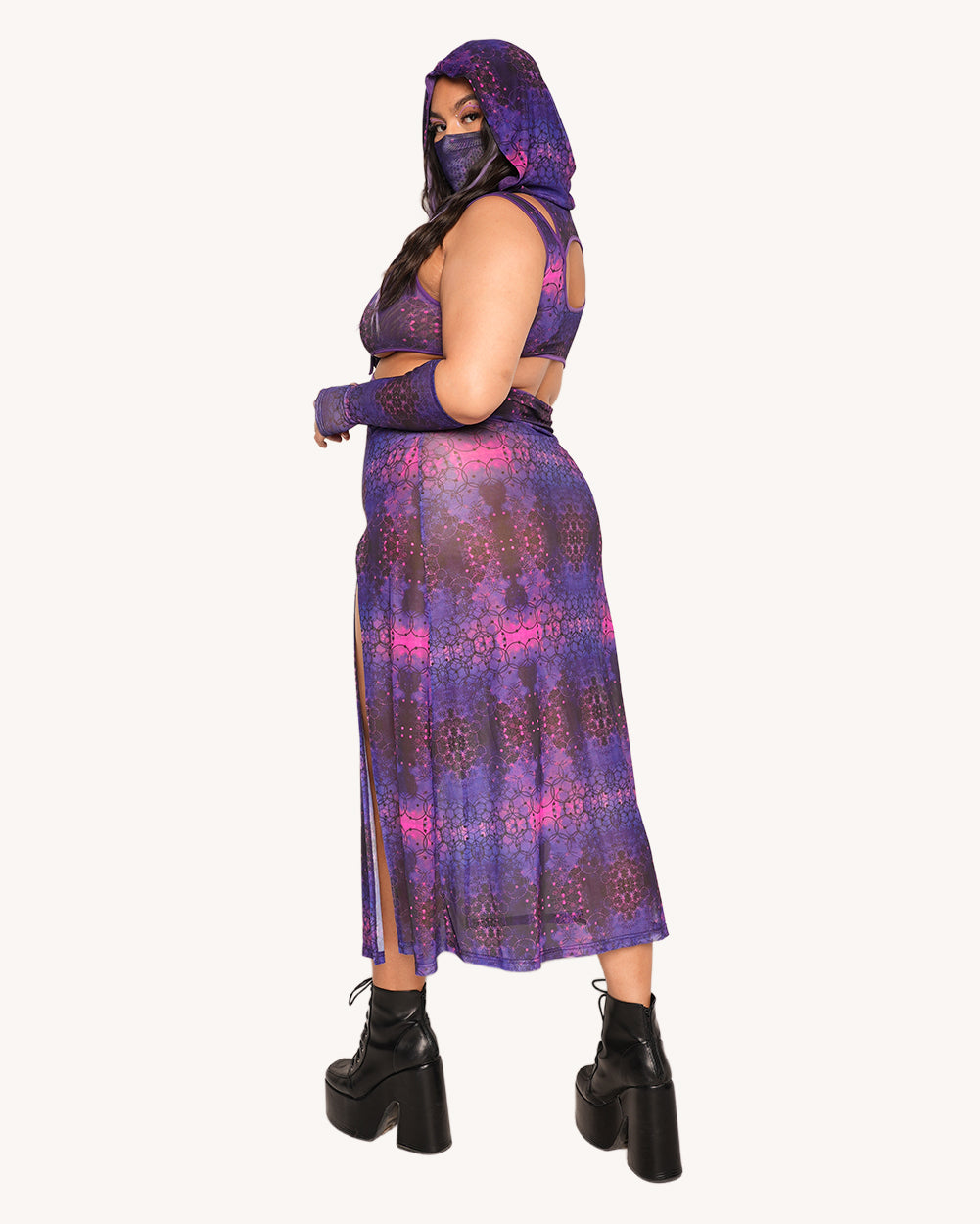 Violet Vibrations Dress - Image 34686204543159