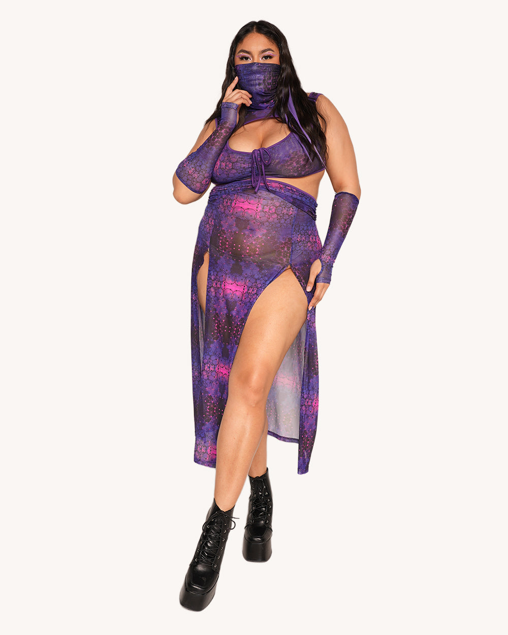 Violet Vibrations Dress - Image 9