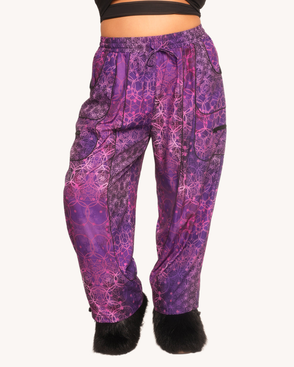 Violet Vibrations Harem Pants - Image 34662999556279