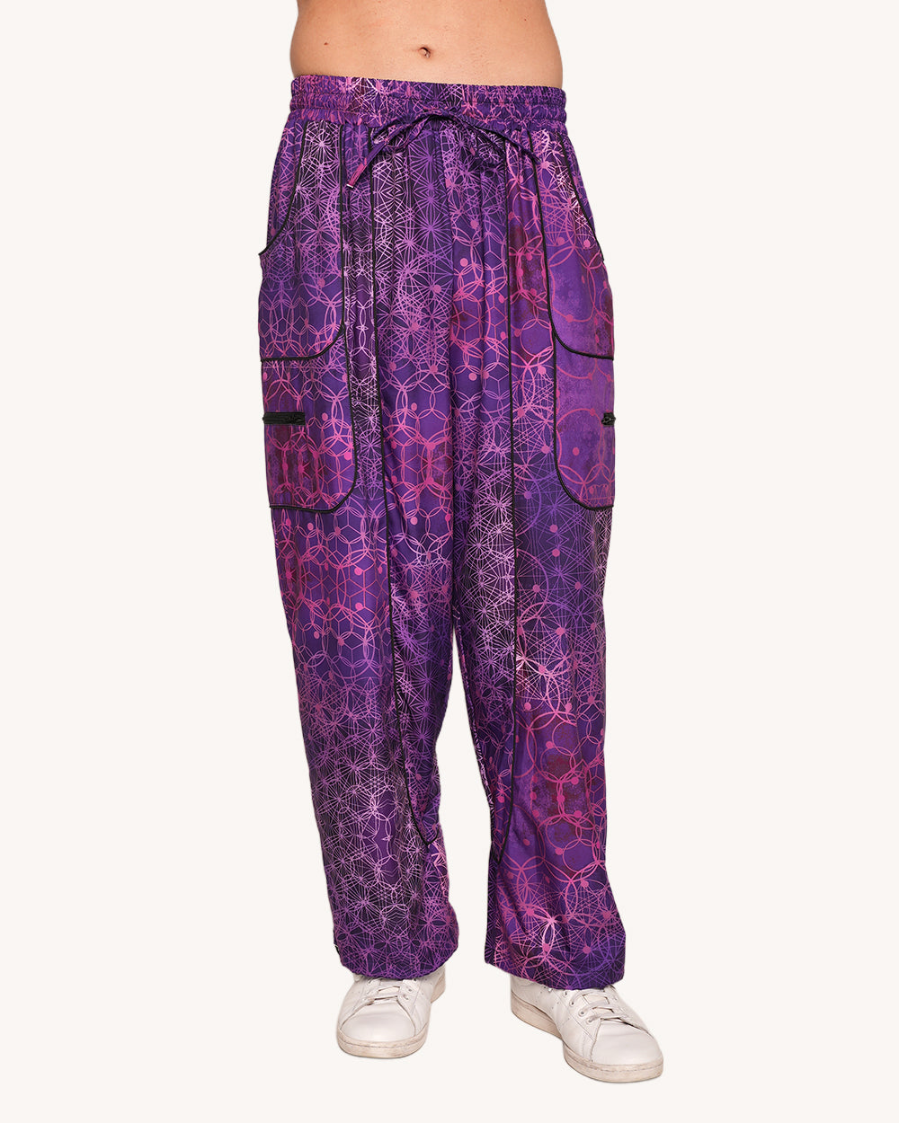Violet Vibrations Harem Pants-Men