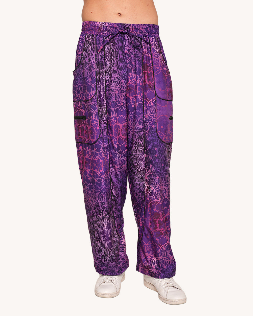 Violet Vibrations Harem Pants-Men