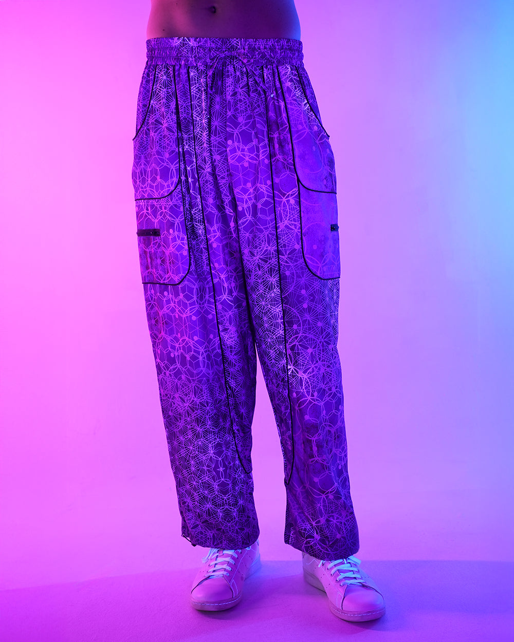 Violet Vibrations Harem Pants-Men