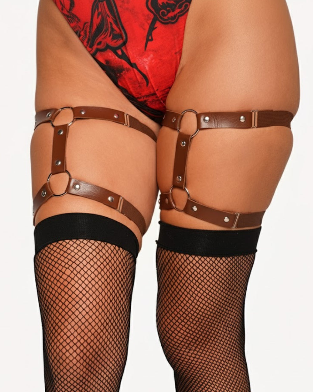 Vixen Vice O-Ring Pair Leg Garters - Image 33891943907511