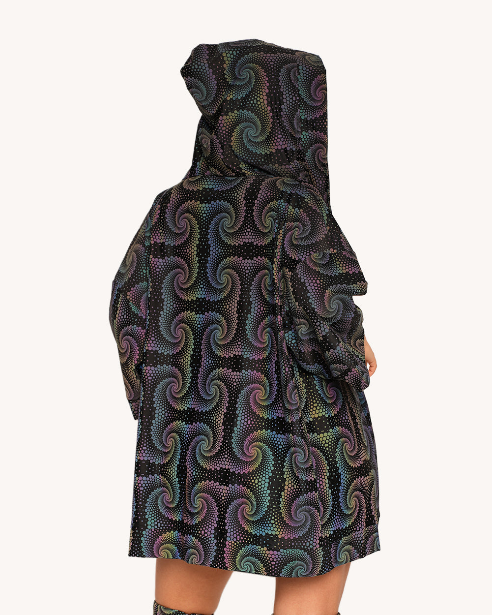 Waking Vision Rainbow Reflective Hooded Robe - Image 33887165808823