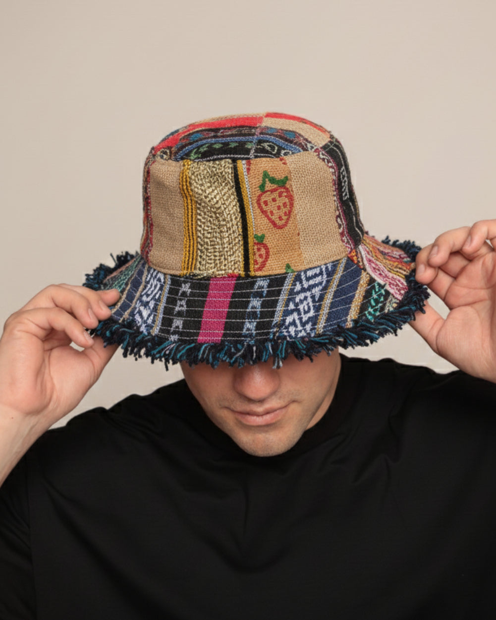 Wander Thread Patchwork Hat - Image 33921757446327