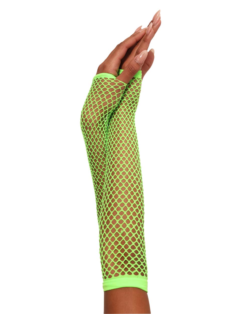 Warped Revelations Fingerless Fishnet Arm Warmers - Image 71000550015159
