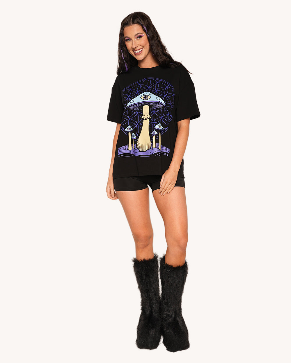 Wavy Cap Oversized Tee - Image 6