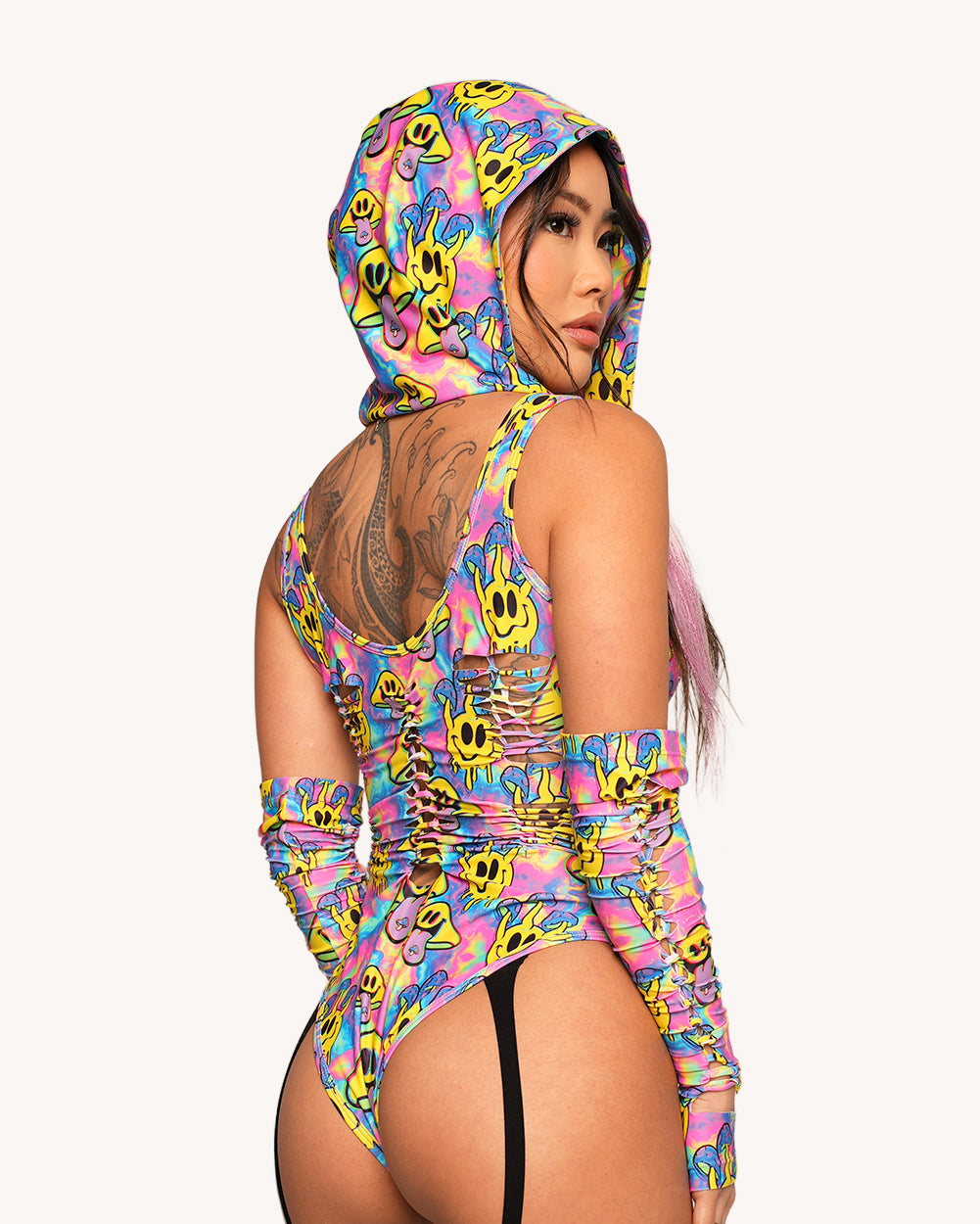 Welcome to Trippyland Bodysuit with Sleeves - Image 38310911148215