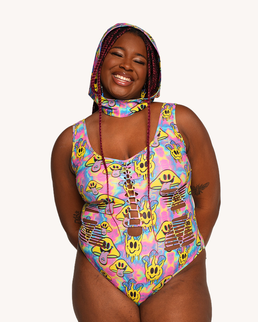 Welcome to Trippyland Bodysuit with Sleeves - Image 34708798341303
