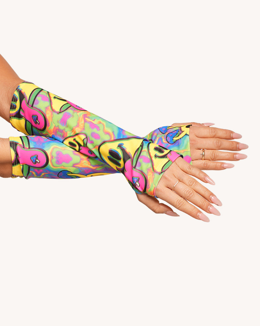 Welcome to Trippyland Halter Top with Sleeves - Image 3