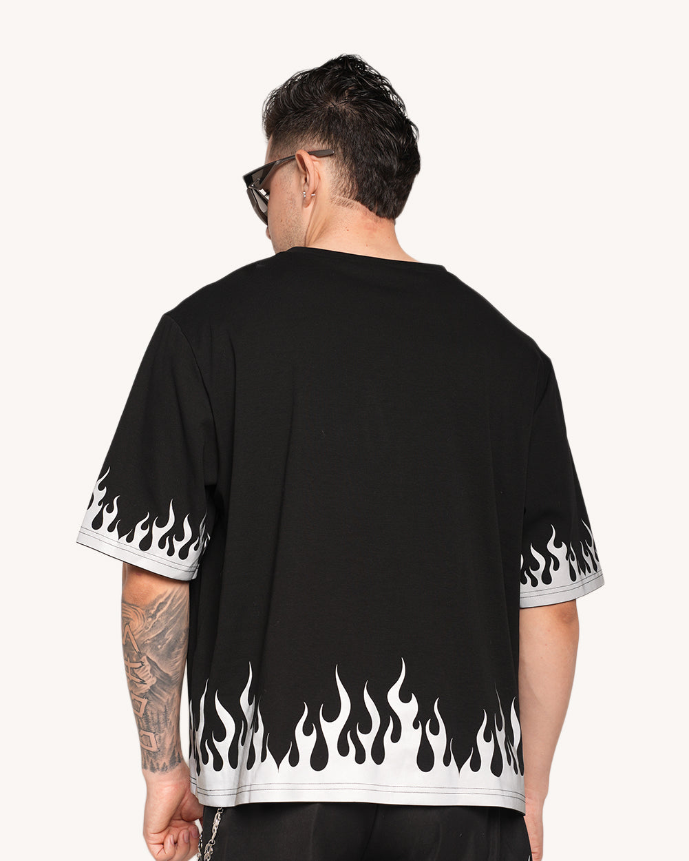 White Hot Chaos Men's Silver Reflective Tee - Image 35111100121271