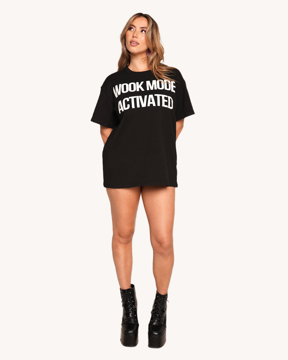 Wook Mode Activated Oversized Tee - Image 32589301743799