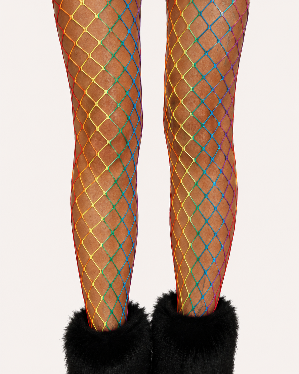 ROYGBIV Fishnet Tights