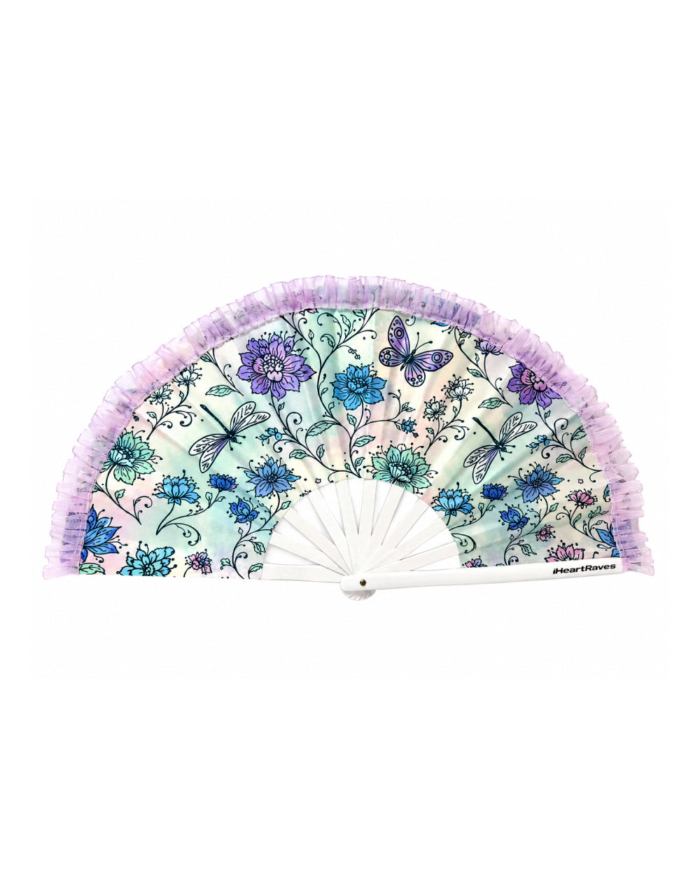Whispering Willow Ruffled Small Hand Fan - Image 36253596778679