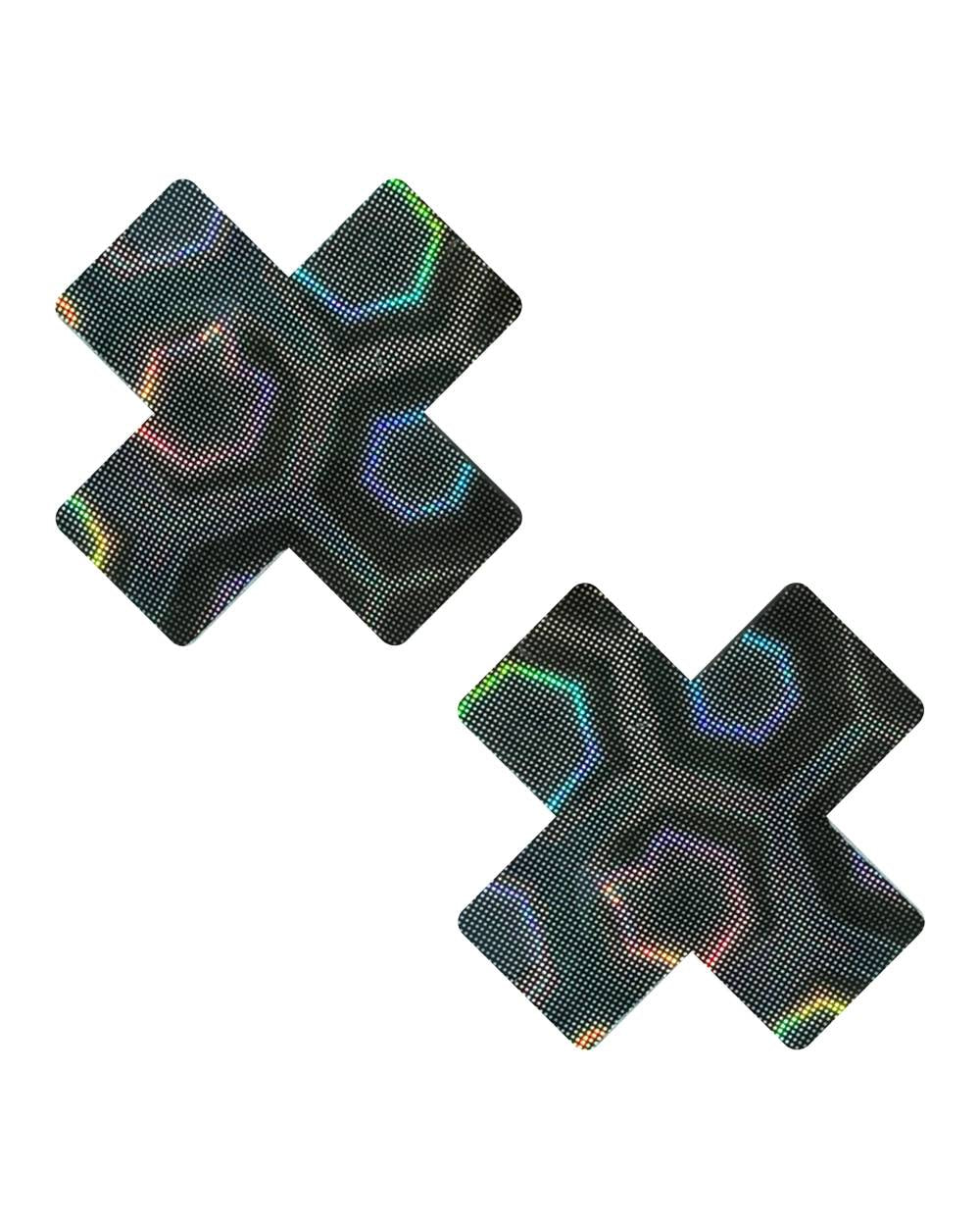 Neva Nude Nuclear Nightmare 3D Holo J Valentine Fabric Pasties - Image 1