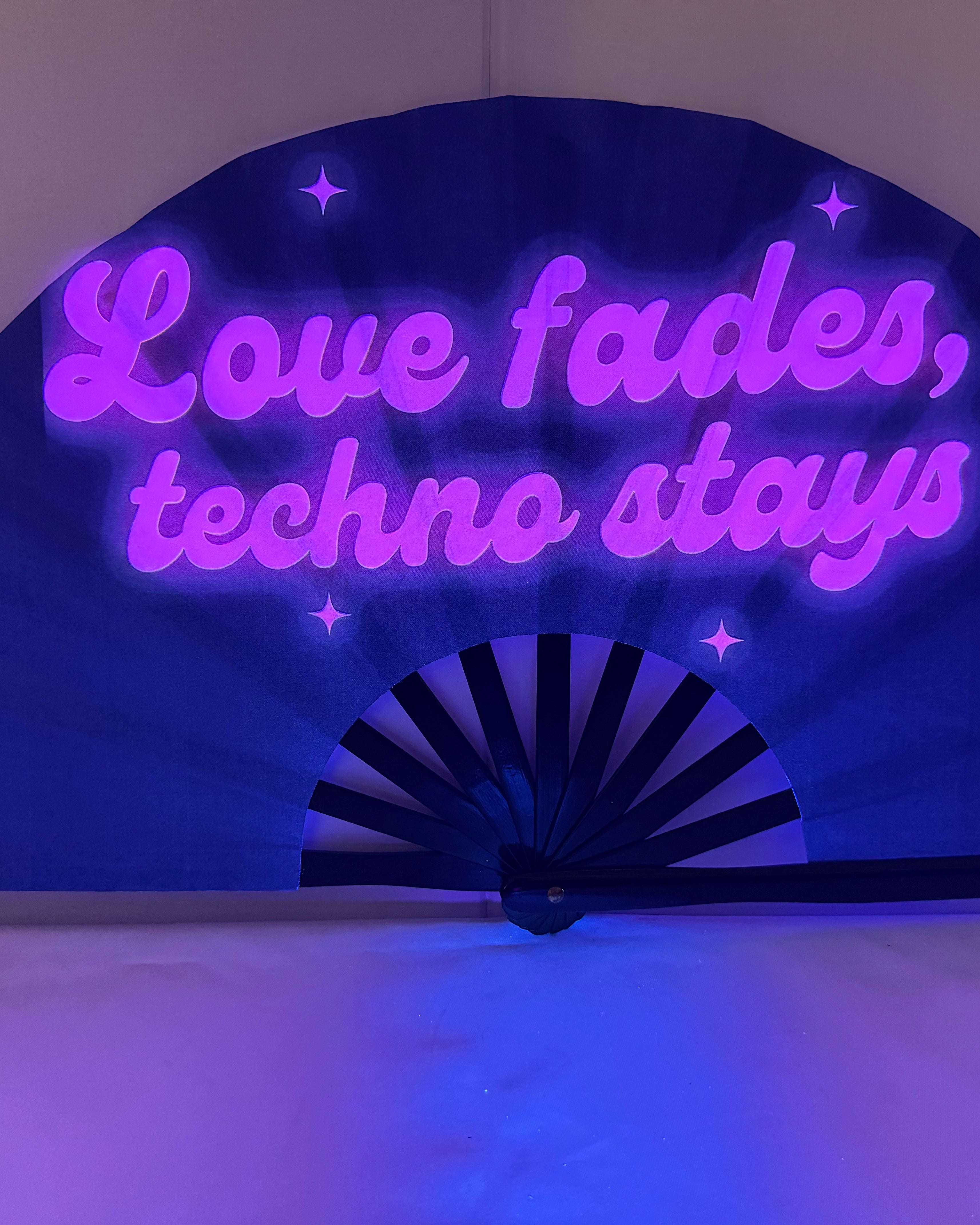 Techno Lover Small Hand Fan - Image 1