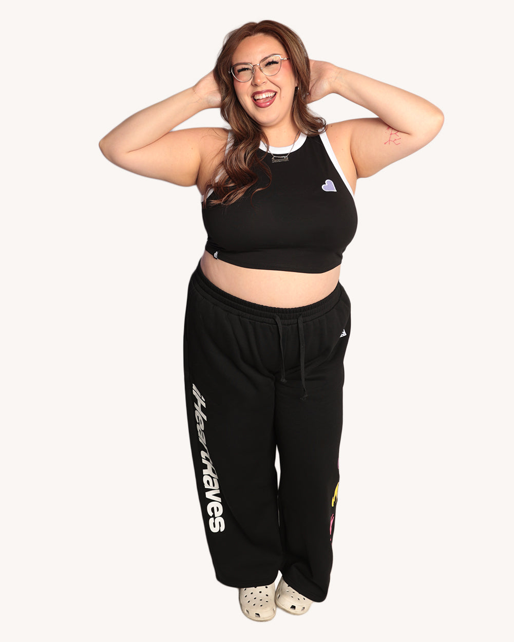 iHeartRaves Wide Legs Sweatpants - Image 35354162692279