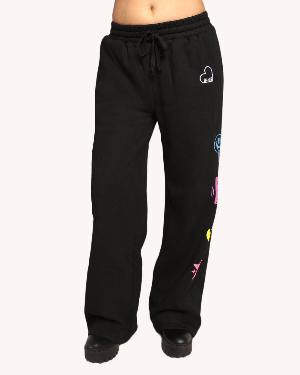 iHeartRaves Wide Legs Sweatpants - Image 35354162790583